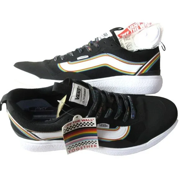 Vans Men's UltraRange Exo Pride Black True White Skate Trail shoes Sizes NIB - Picture 2 of 5